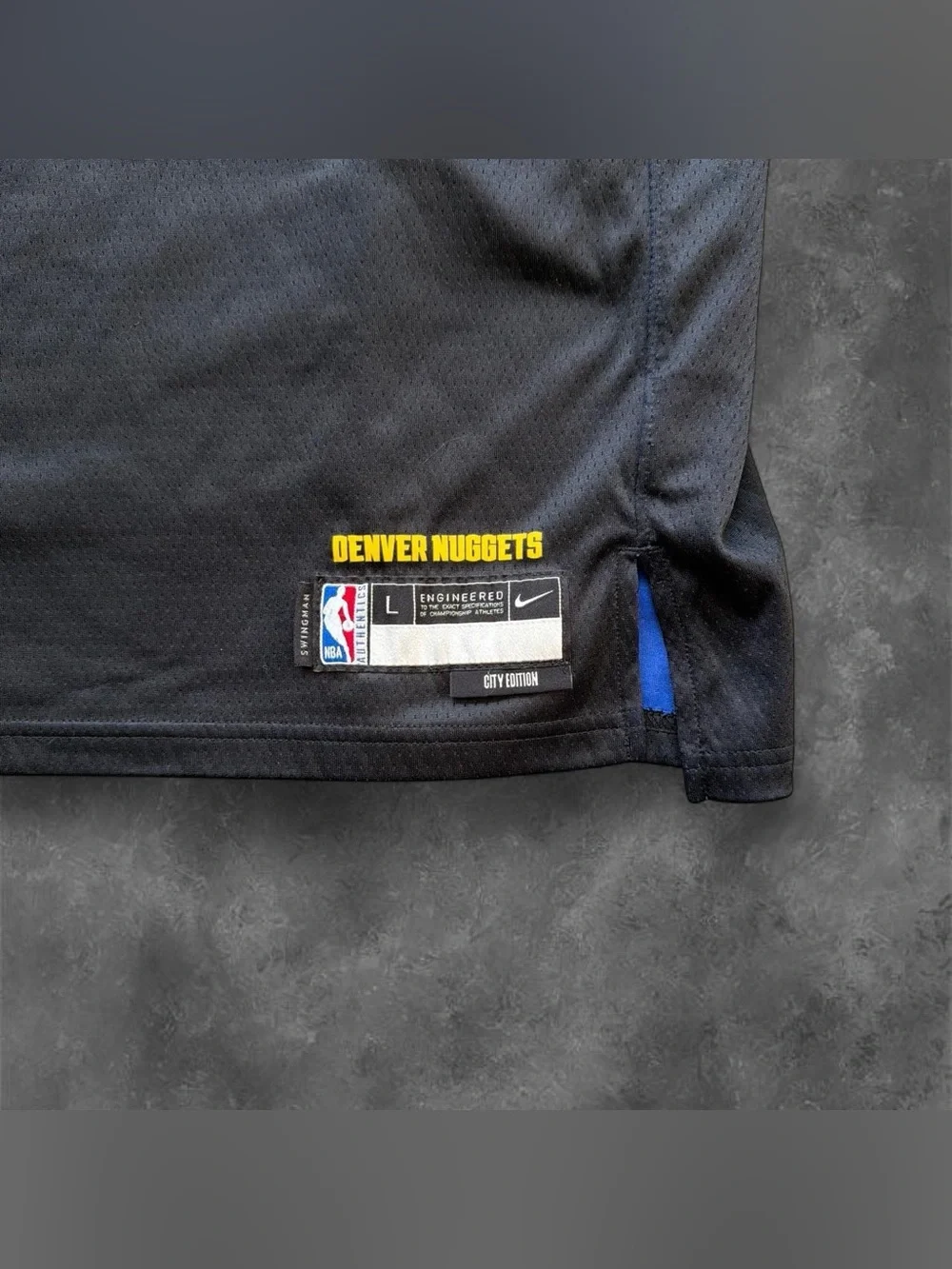 Denver Nuggets Boys Jersey L (14/16) Black Nike Nikola Jokic 5280 Dri-Fit